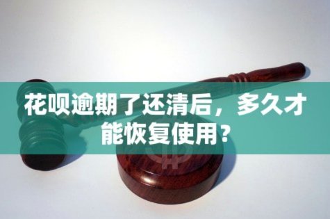 花呗怎么才能恢复使用?