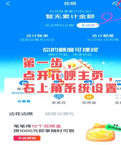 如何解除花呗状态异常提醒